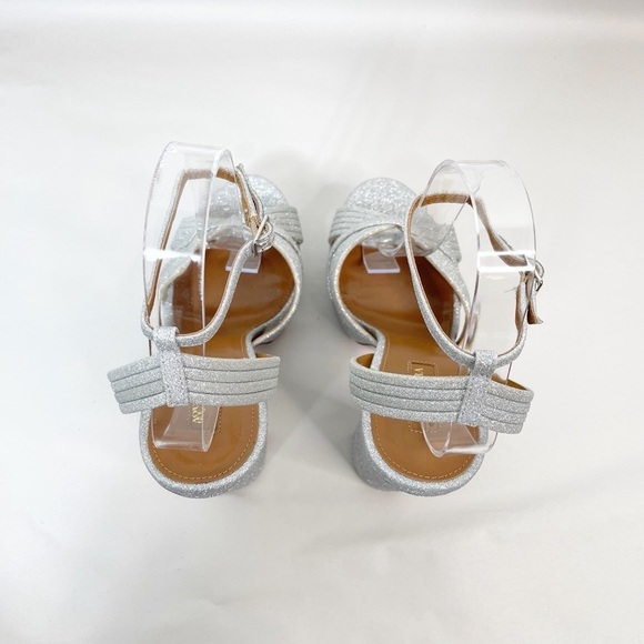 Like New Aquazzura Sundance Platform Glitter Platform Heels - Picture 13 of 15